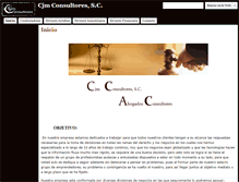 Tablet Screenshot of cjmconsultores.com